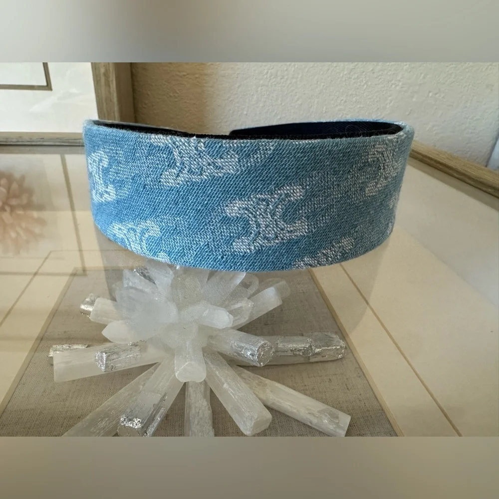 Inspired Designer Denim C Headband.
